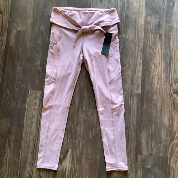 NWT Luxury Tie Front Leggings - Picture 1 of 4